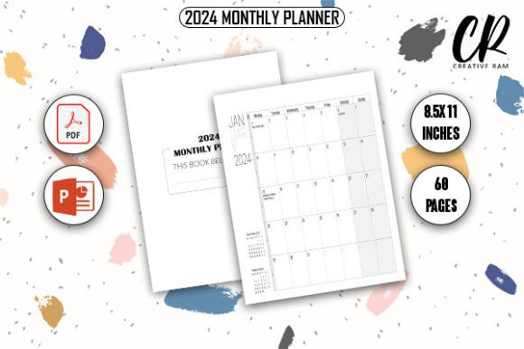 2024 Monthly Planner US – KDP Interior