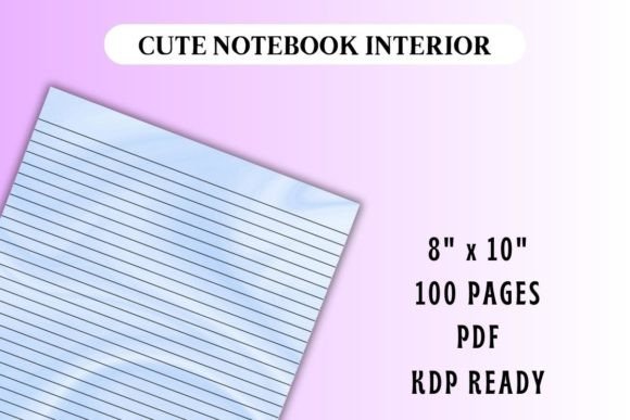 Blue Swirl Journal Interior