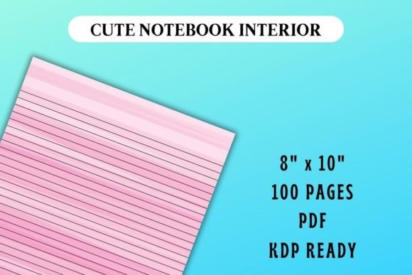 Cute Pink Journal Interior for Beautiful KDP Notebooks