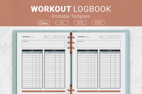 Daily Workout Log Printable Template