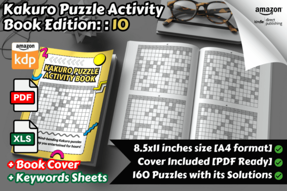 Kakuro Puzzles Activity Book Part 10: Your Next Mental Marathon