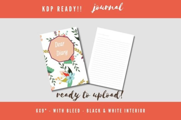 KDP Floral Journal: A Relaxing Beach-Themed 6×9