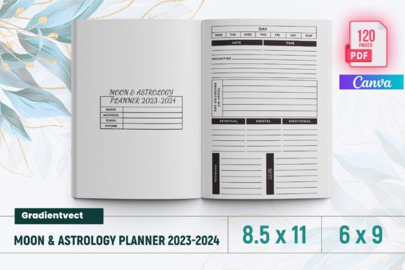 KDP Moon Astrology Planner 2023-2024: A Practical Lunar Guide for Creators and Seekers