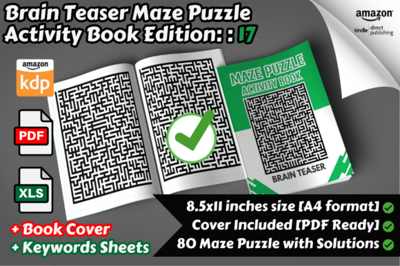 Maze Puzzle Activity Book Edition 17