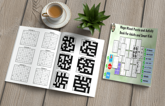 Mega Mixed Puzzle and Activity Book: Engaging Minds Across Generations