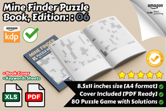 Mine Finder Puzzle Book for KDP Part 06