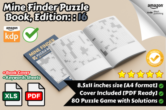 Mine Finder Puzzle Book for KDP Part 16