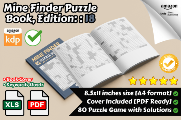 Mine Finder Puzzle Book for KDP Part 18