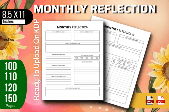 Monthly Reflection KDP Interior: Design That Sells