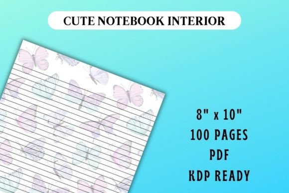 Pastel Butterflies Journal Interior – A Beautiful Ready-to-Upload KDP Notebook