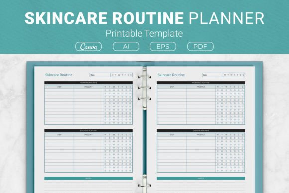 Your Personal Skincare Routine Planner Template